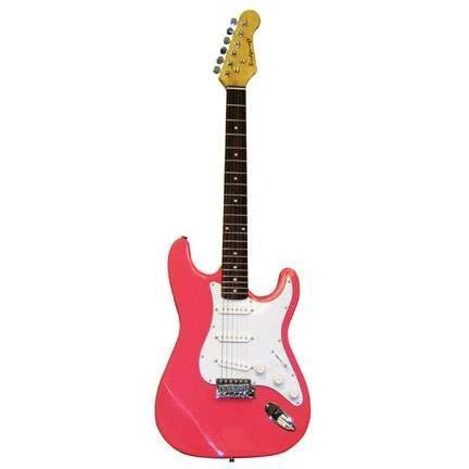 39 Inch Pink Electric Guitar with Carrying Bag and Accessories