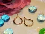 Gold Hoop Earrings-25531