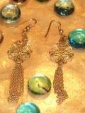 Filigree dangling earrings-51693