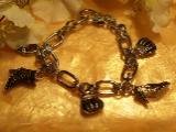 Silver Diva charm bracelet-89228