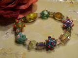 Blown glass bracelet-89340-L