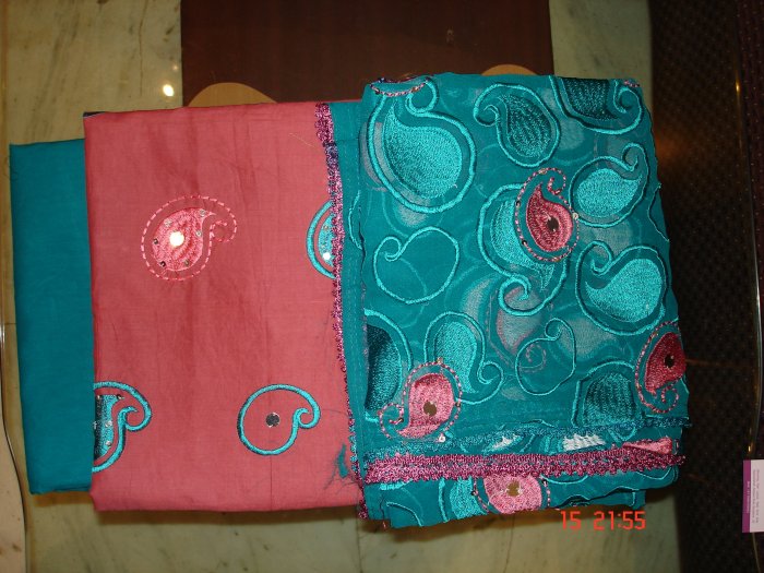 T-246 - Cotton Suit with heavy Duppatta