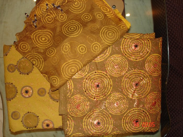 T-266: Printed Cotton Fabric with mirror work.