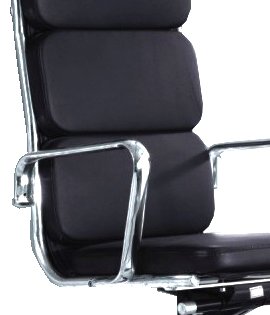 Charles Eames Inspired Real Leather Office Chair - FREE SHIPPING TO MAINLAND UK