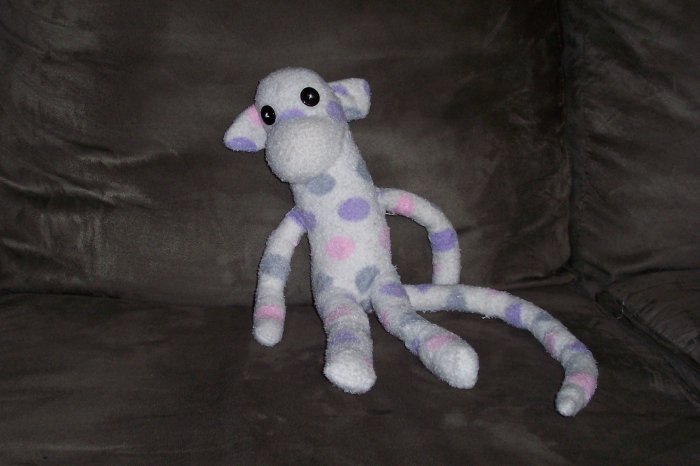 Patrice the PolkaDot Sock Monkey