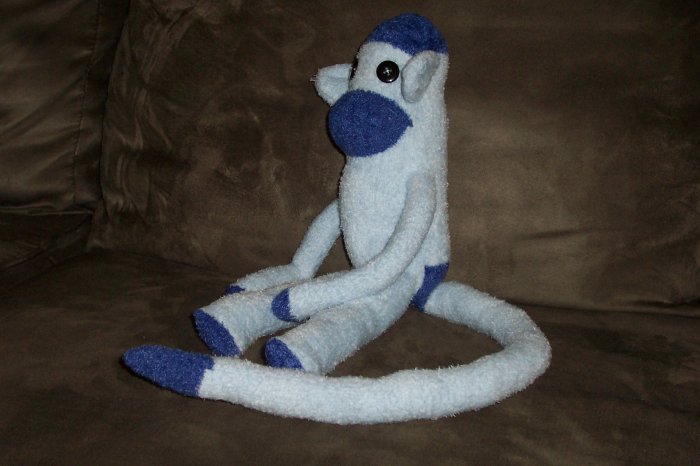 Beau the Blue Sock Monkey