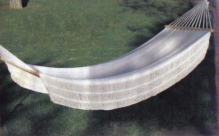 Single Person White Hammock
