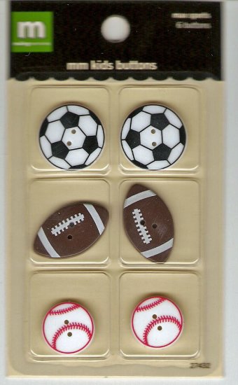 Making Memories Kids Buttons Max Sports #438
