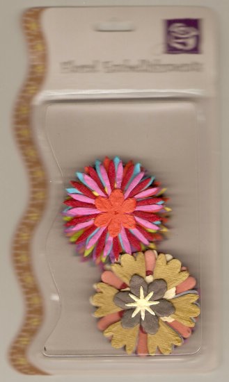 Prima Floral Embellishments Brown #521