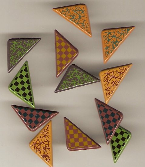 Triangle Fall Mix Brads #616