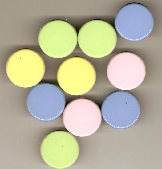 Round 25mm Pastel Brads #614