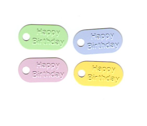 Metal Tags HAPPY BIRTHDAY #445