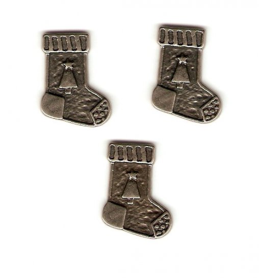 Making Memories Pewter Christmas Stockings #678a