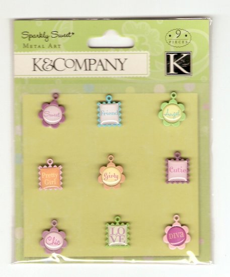 K & Company Sparkly Sweet Charms #430