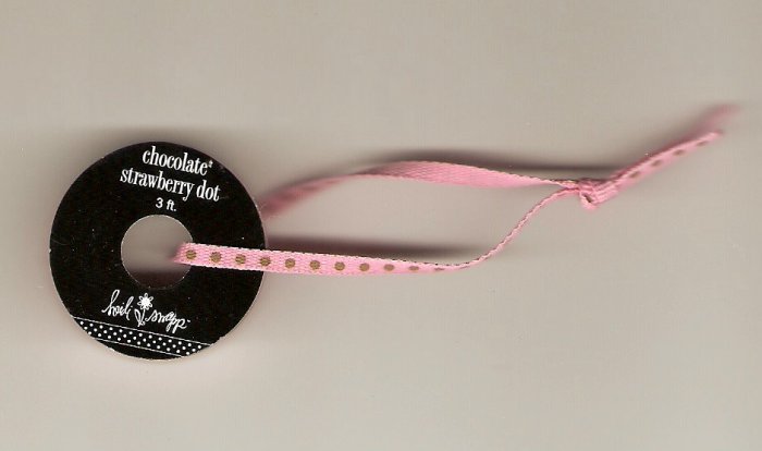 Heidi Swapp 1/8" Chocolate Strawberry Dot #421