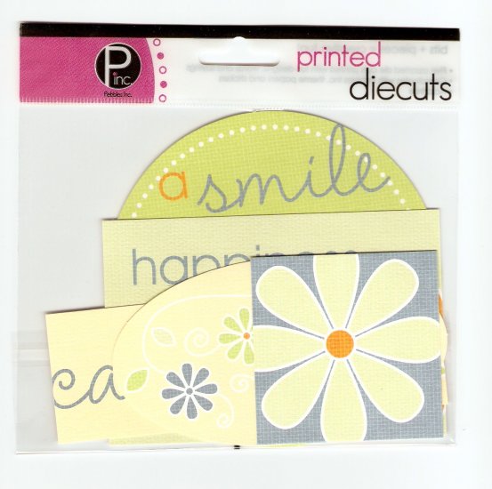 Pebbles Inc Printed Die Cuts Carefree #560