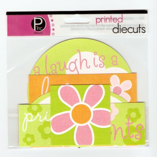 Pebbles Inc Printed Die Cuts Flower #562