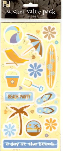 DCWV Sticker Value Pack Day at the Beach #314
