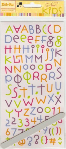DCWV Nana's Kids Rainbow Alphabet #353