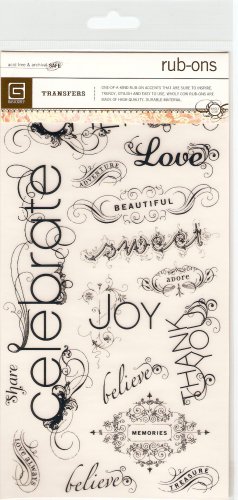 Basic Grey Decorative Words #348