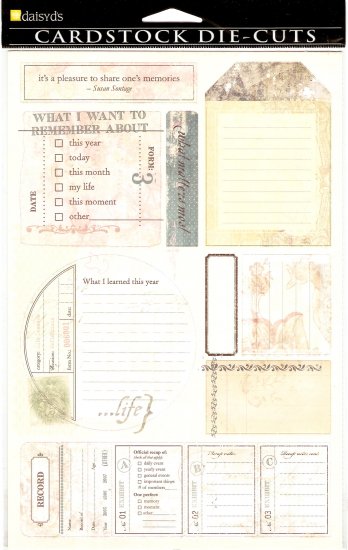 Daisy d's Remember Journaling Tags #359