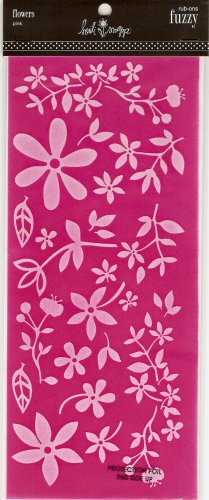 Heidi Swapp Fuzzy Flowers Pink #351