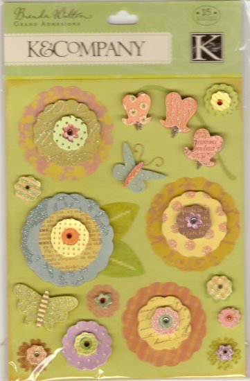 K & Company Brenda Walton Grand Adhesions Dollhouse Florals #919