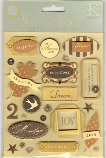 K & Company Brenda Walton Grand Adhesions Maison Words #920