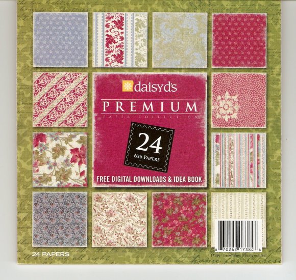 Daisy d's Snowflakes & Holly 6x6 Paper Pad #722