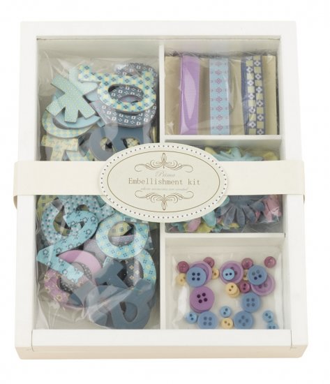 Prima Embellishment Kit Cool Blue #529