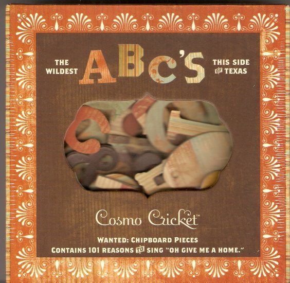 Cosmo Cricket Wanted Chipboard #532