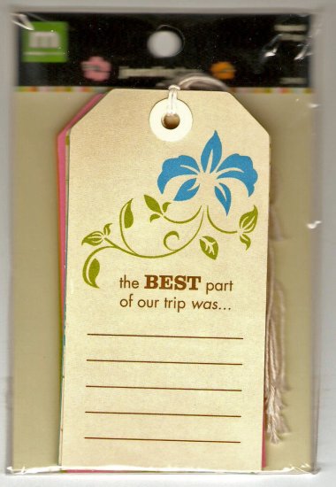 Making Memories Journaling Tags Tropical #424