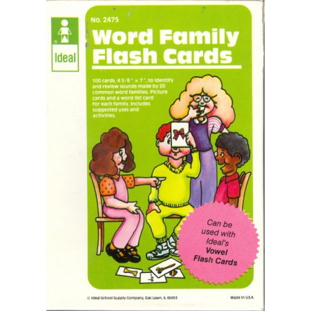 Word Family Flash Cards Phonics Educational Toy Reading