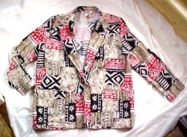 Briggs of New York Tapa Cloth Blazer Jacket