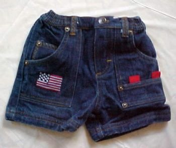 US Polo Assn. Denim Jean Shorts for Boy 6-9 MO