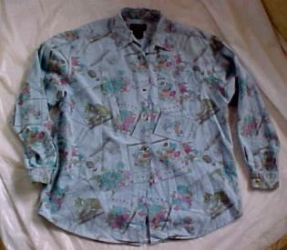 Eddie Bauer Sportswear Shirt Blouse Top for All Year Round SZ-MED