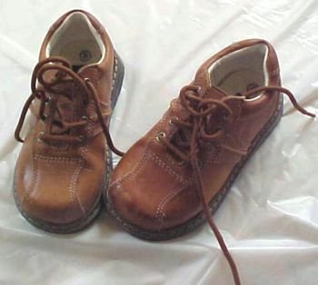 Leather Oxford Shoes for Boys Size 8 by George - Free Shipping