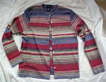 Womens Chrater Club Cotton Knit Shirt Blouse Sweater SIZE: Medium