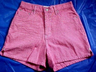 Bill Blass Jeanswear Red and White Checked Shorts NWT Size:6P