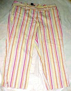 Venezia Ladies Cotton Cropped Capri Pants - Size 16
