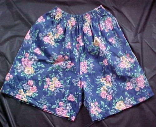 Erika and Company Cotton Knit Floral Shorts for Summer
