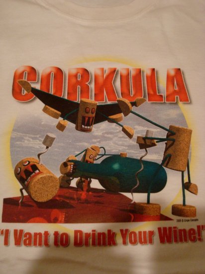 Corkcula "I Vant to drink your wine" Shirt