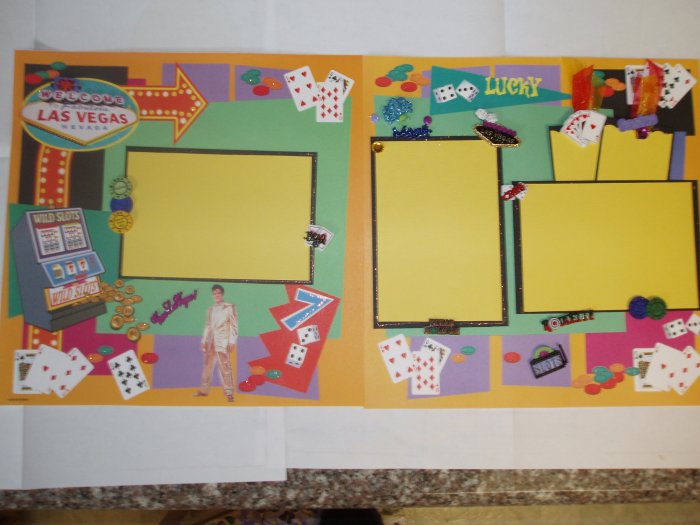 premade scrapbook pages viva las vegas