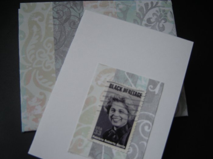 Handmade Card featuring US Stamp 3371 - 33c Patricia Roberts Harris