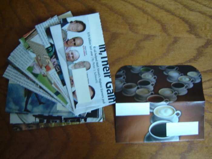 Handmade recycled envelopes for money/letters - set of 15