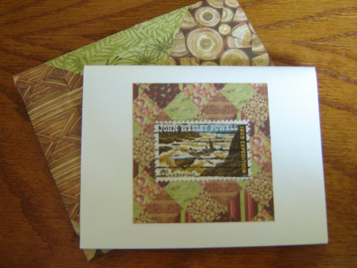 Handmade Card featuring US Stamp 1374 - 6c Major J.W. Powell