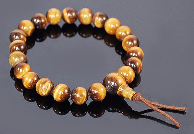 Tigers Eye Wrist Mala