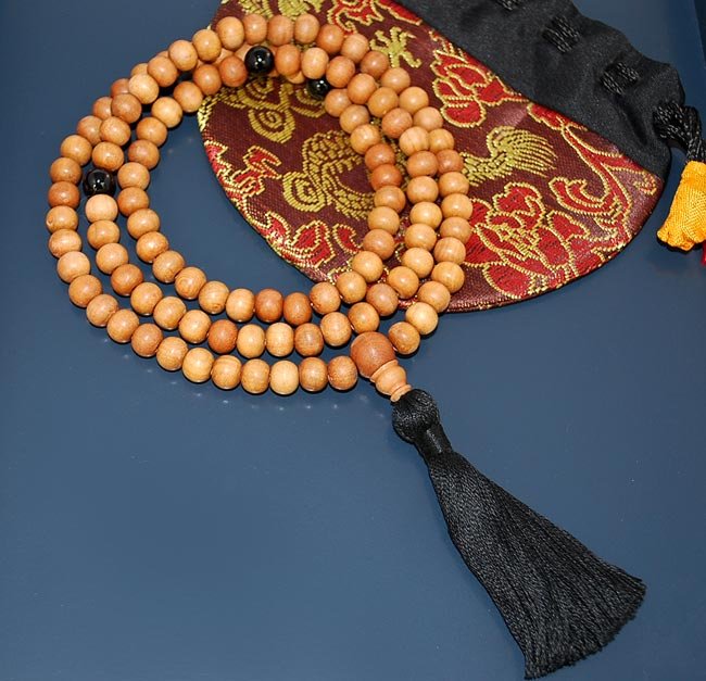 Sandalwood Mala, Sandalwood Malas, Sandalwood Prayer Beads 8mm