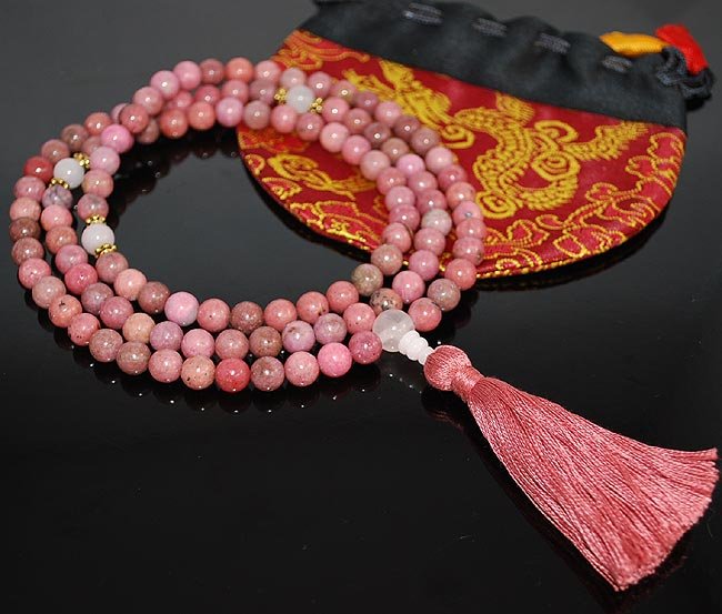 Rhodonite Mala Prayer Beads