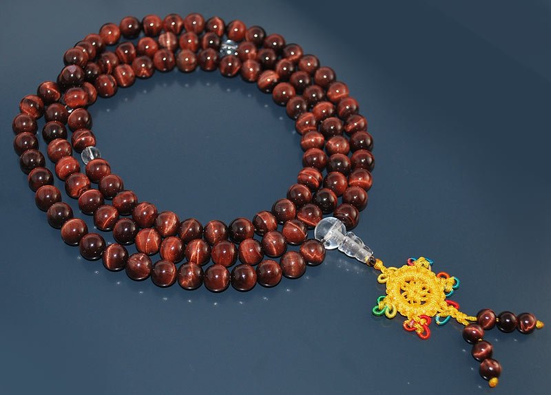 8mm Red Tigers Eye mala